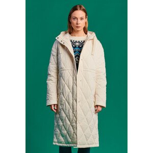 KABÁT GANT D1. OVERSIZED QUILTED PARKA bílá M