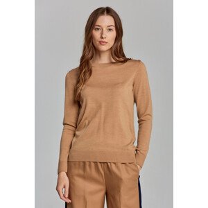 SVETR GANT WASHABLE MERINO CREW hnědá S