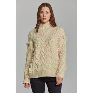 ROLÁK GANT D2. FRINGE CABLE TURTLENECK bílá S