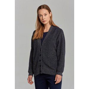 SVETR GANT D2. SPARKLING RIB CARDIGAN modrá XS