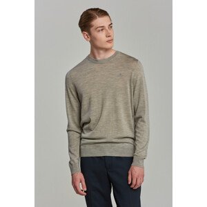 SVETR GANT WASHABLE MERINO C-NECK šedá XXL