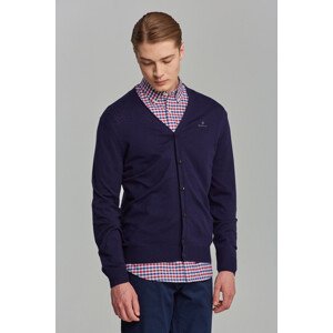 SVETR GANT D1. COTTON CASHMERE CARDIGAN modrá XXL