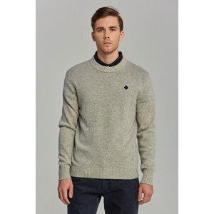 SVETR GANT D2. GEELONG WOOL C-NECK šedá XXL