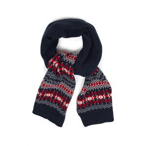 ŠÁLA GANT D2. HOLIDAY FAIR ISLE SCARF modrá None