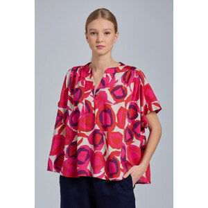 KOŠILE GANT D1. FLUID PRINTED DESERT ROSE TOP růžová 42