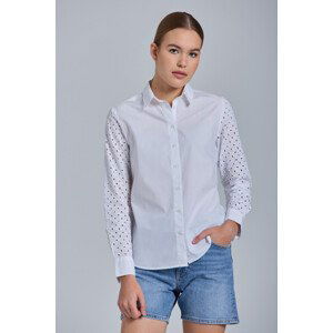 KOŠILE GANT D1. BRODERIE ANGLAISE MIX SHIRT bílá 34