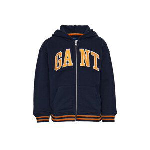 MIKINA GANT D1. GRAPHIC FULL ZIP HOODIE modrá 122/128