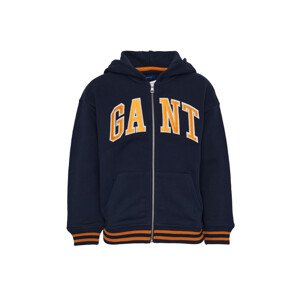 MIKINA GANT D1. GRAPHIC FULL ZIP HOODIE modrá 176