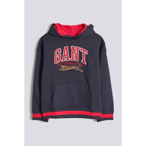 MIKINA GANT D1. TIGER HOODIE modrá 170