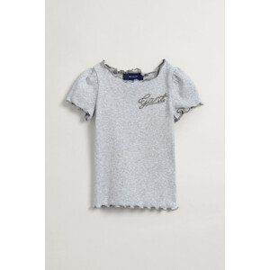 TRIČKO GANT D1. GANT ROPE SCRIPT SS T-SHIRT šedá 80