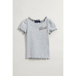 TRIČKO GANT D1. GANT ROPE SCRIPT SS T-SHIRT šedá 74