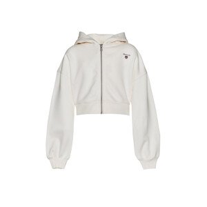 MIKINA GANT D1. THE ORIGINAL FULL ZIP HOODIE bílá 122/128