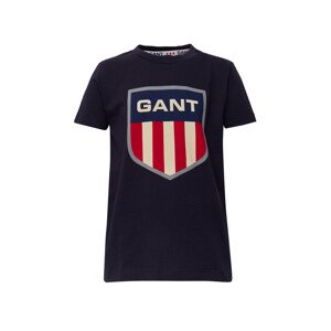 TRIČKO GANT D1. RETRO SHIELD SS T-SHIRT modrá 98/104