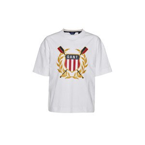 TRIČKO GANT D1. GANT ROWING SHIELD SS T-SHIRT bílá 170