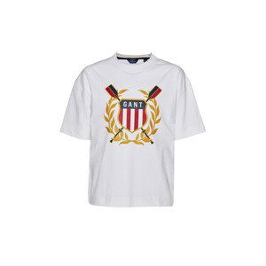 TRIČKO GANT D1. GANT ROWING SHIELD SS T-SHIRT bílá 176