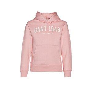 MIKINA GANT D2. GANT 1949 SS HOODIE růžová 122/128