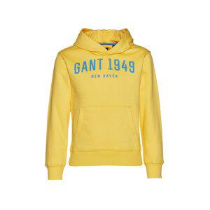 MIKINA GANT D2. GANT 1949 SS HOODIE žlutá 122/128