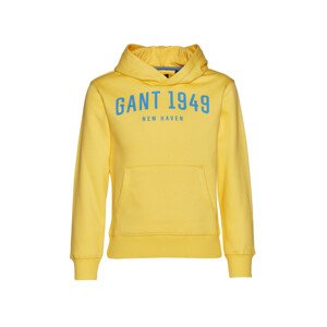 MIKINA GANT D2. GANT 1949 SS HOODIE žlutá 158/164