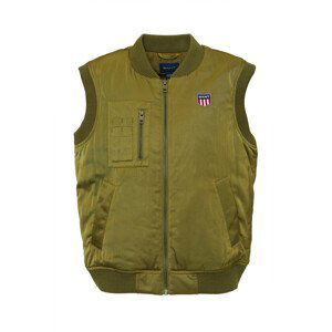 VESTA GANT D1. RETRO SHIELD VEST zelená 122/128