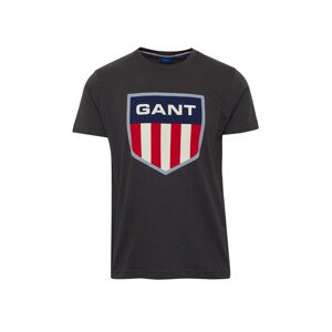 TRIČKO GANT D1. RETRO SHIELD SS T-SHIRT černá S