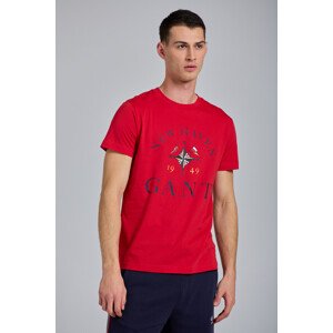 TRIČKO GANT D1. GANT SAILING SS T-SHIRT červená M