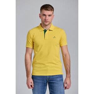 POLOKOŠILE GANT CONTRAST COLLAR PIQUE SS RUGGER žlutá L