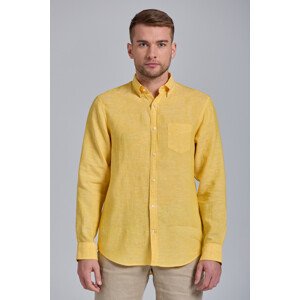 KOŠILE GANT D2.REG LINEN SHIRT BD žlutá XXL