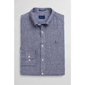 KOŠILE GANT D2. SLIM LINEN SHIRT BD modrá L