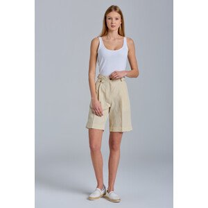 ŠORTKY GANT D2. HW LINEN BLEND LONG SHORTS bílá 34