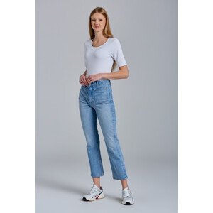 DŽÍNY GANT D1. CROPPED FLARE JEANS modrá 27