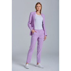 KALHOTY GANT D2. STRETCH LINEN TAPERED PANTS fialová 34