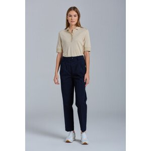 KALHOTY GANT D1. COTTON HW PLEATED CHINOS modrá 38