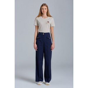 KALHOTY GANT D1. HW FLUID WIDE PANT modrá 42