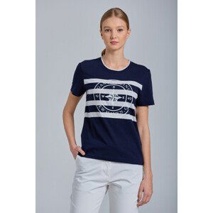 TRIČKO GANT D1. PRINTED STRIPED T-SHIRT modrá XS