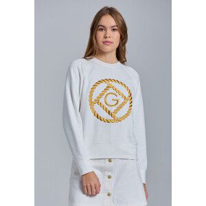 MIKINA GANT D1. ROPE ICON C-NECK SWEAT bílá L