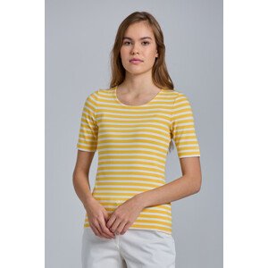 TRIČKO GANT STRIPED 1X1 RIB LSS T-SHIRT žlutá L