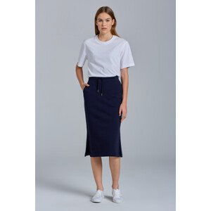 TEPLÁKOVÁ SUKNĚ GANT D1. ICON G ESSENTIAL JERSEY SKIRT modrá S