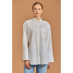 KOŠILE GANT D1. RELAXED WIDE CUFF SHIRT bílá 34