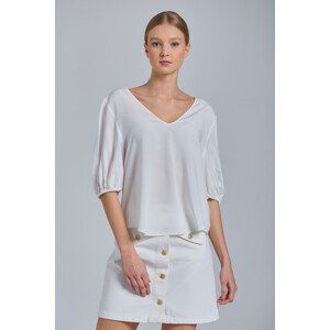 TOP GANT D2. PUFF SLEEVE SS TOP bílá 40