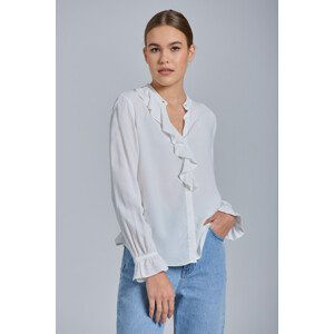 KOŠILE GANT D1. FLOUNCE BLOUSE bílá 34