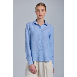 KOŠILE GANT D2. REG LINEN CHAMBRAY SHIRT modrá 42