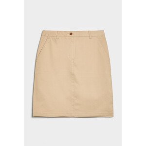 SUKNĚ GANT SLIM CLASSIC CHINO SKIRT hnědá 38