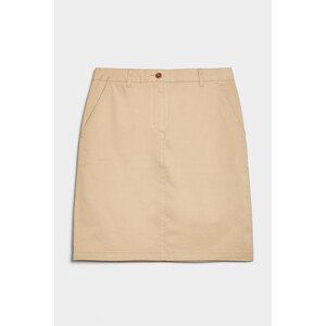 SUKNĚ GANT SLIM CLASSIC CHINO SKIRT hnědá 42