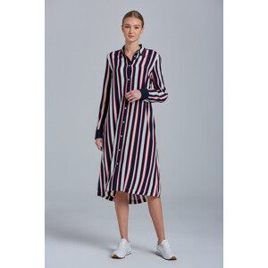 ŠATY GANT D1. MULTISTRIPE A-LINE SHIRT DRESS modrá 38