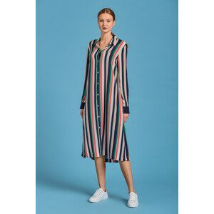 ŠATY GANT D1. MULTISTRIPE A-LINE SHIRT DRESS zelená 40