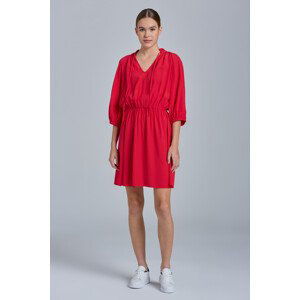 ŠATY GANT D1. V-NECK DRESS červená 38