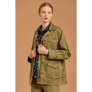 BUNDA GANT D1. GARMENT DYED FIELD JACKET zelená S