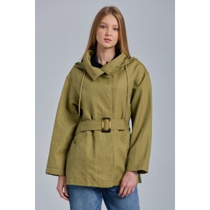 BUNDA GANT D2. LINEN BLEND BELTED JACKET zelená S