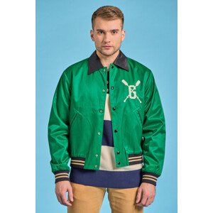 BUNDA GANT D1. GANT HERITAGE VARSITY JACKET zelená L