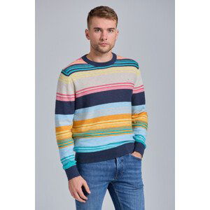 SVETR GANT D2. COTTON LINEN STRIPED C-NECK různobarevná XXL